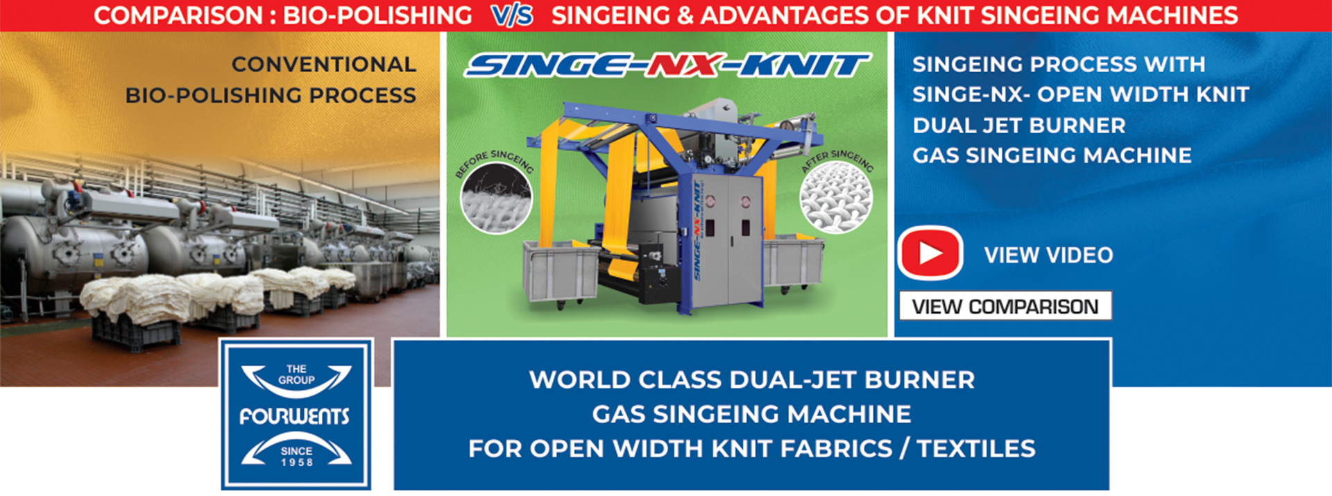 SingNX Comparsion Bio Polishing Singeing